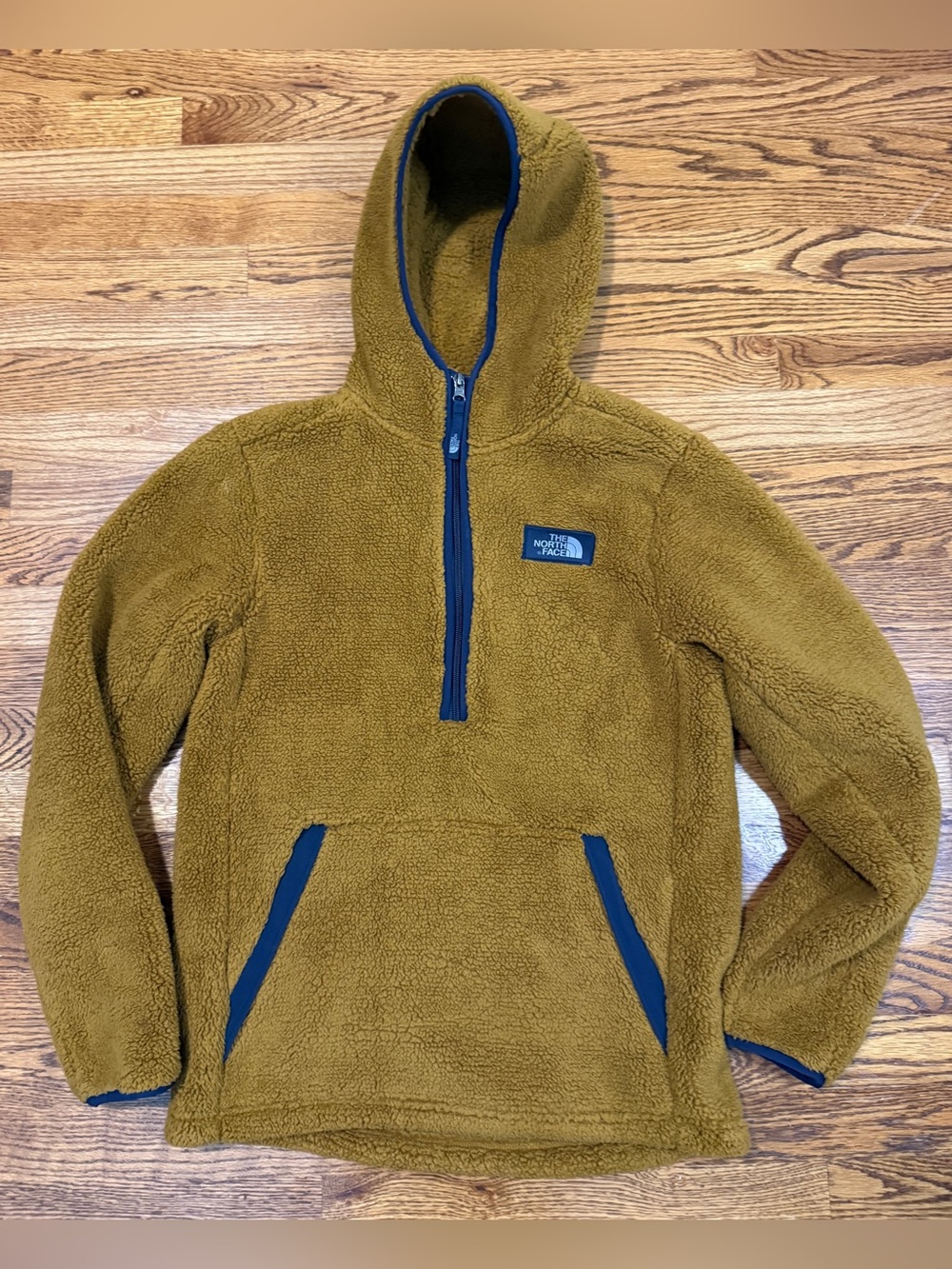 The North Face Boys XL (18/20) Campshire Sherpa Fleece Pullover Hoodie Jacket Br
